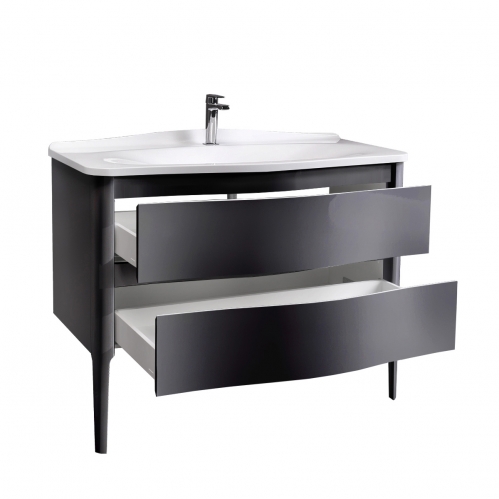 ТУМБА С УМЫВАЛЬНИКОМ Belux АНЖЕЛО Н 110-02 черный