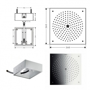Скрытая часть верхнего душа HANSGROHE RAINDANCE AIR 26X26 