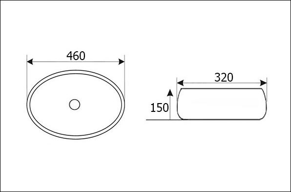 Умывальник Roxen Trendo 46*32