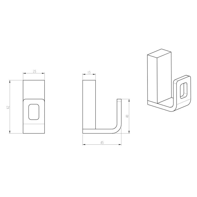 Крючок одинарный Boheme Q 