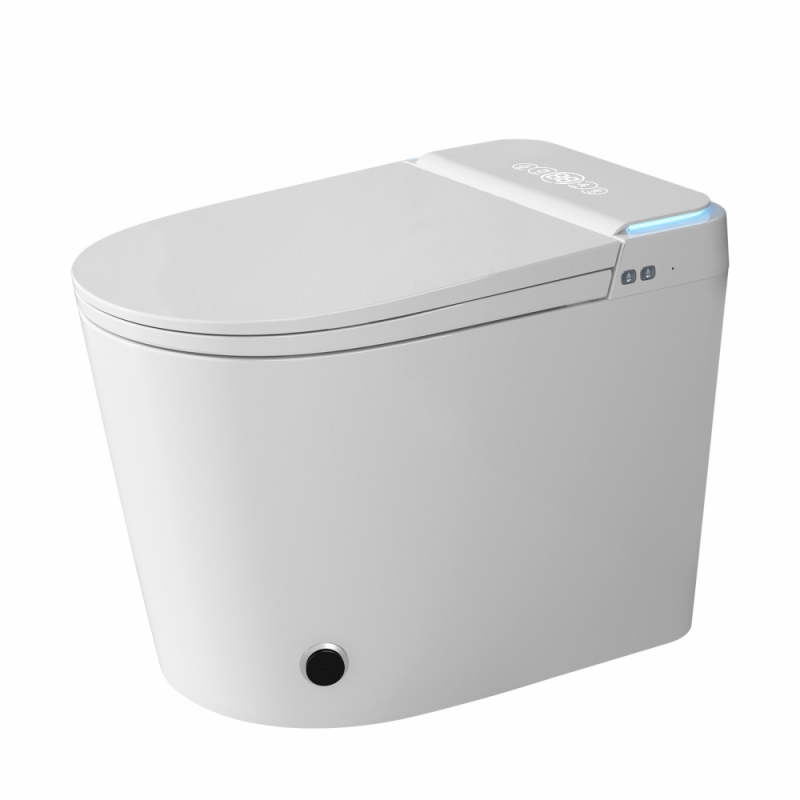 Электронный унитаз-биде ABBER Bequem  приставной белый