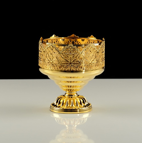 Migliore Luxor мыльница настольная, стекло/латунь (золото)
