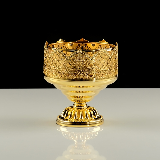 Migliore Luxor мыльница настольная, стекло/латунь (золото)