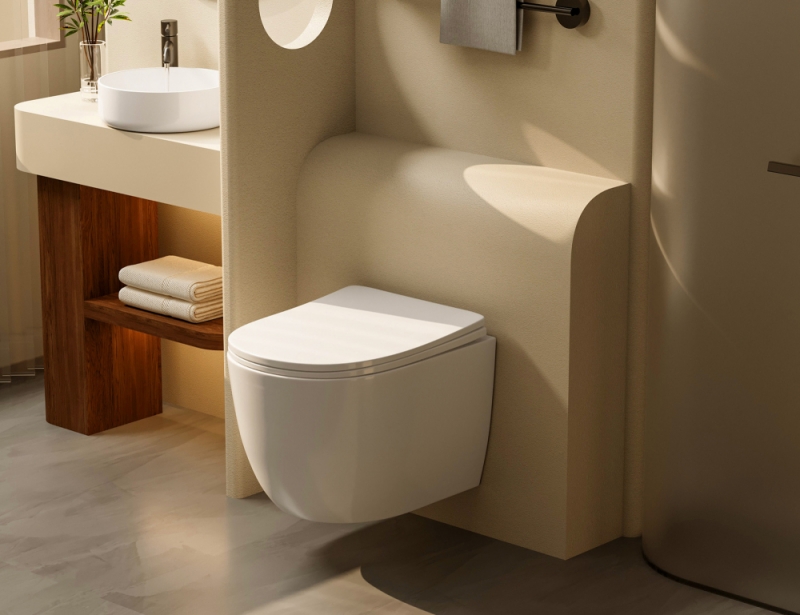 Унитаз ABBER Bequem  подвесной белый