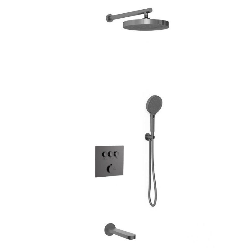 Душевая система cкрытого монтажа Vincea Inspire графит