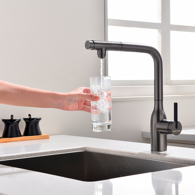 Смеситель PAULMARK VIPER  (вороненая сталь/беретта)