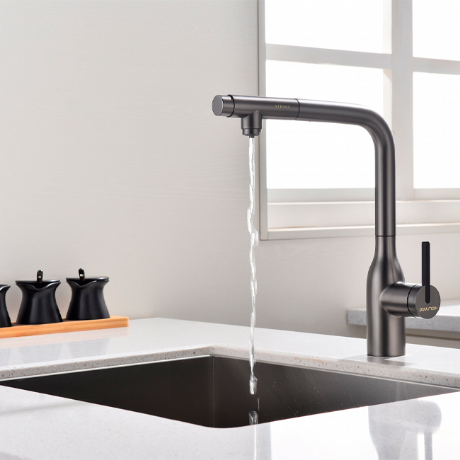 Смеситель PAULMARK VIPER  (вороненая сталь/беретта)