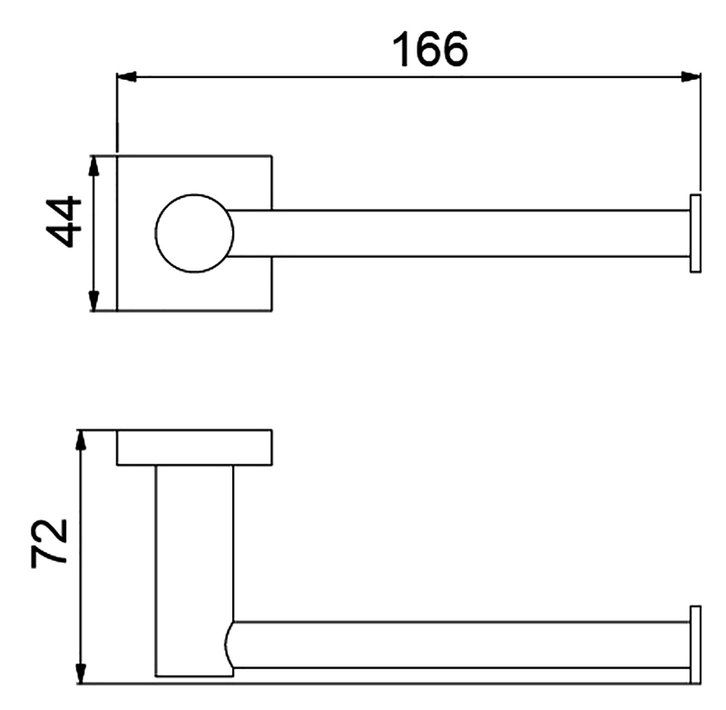 Бумагодержатель Timo Selene Черный