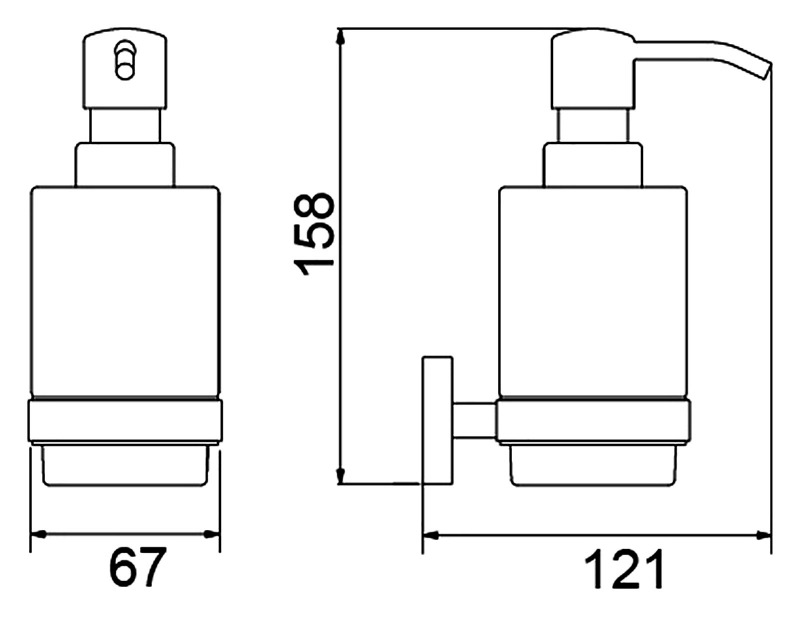 Дозатор Timo Saona золото брашированное