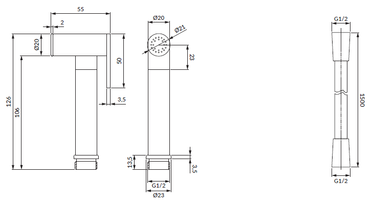 Смеситель с псевдобиде Omnires Y золото брашированное