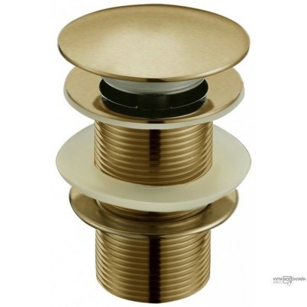 Слив для раковины Boheme, автомат(клик-клак), бронза с переливом