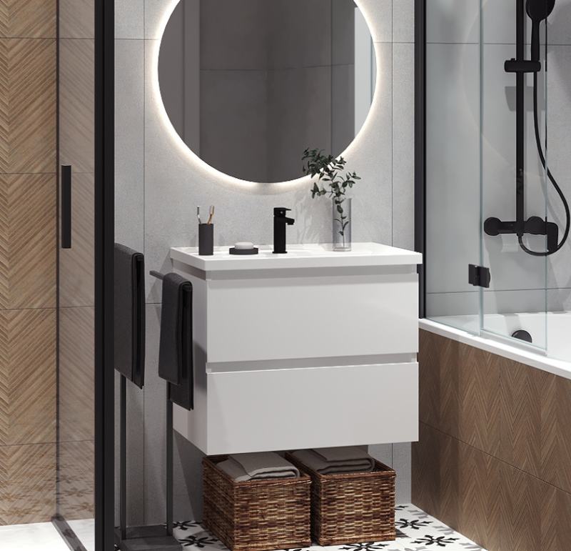 Тумба c  умывальником Фаворит НП 85-02, белый