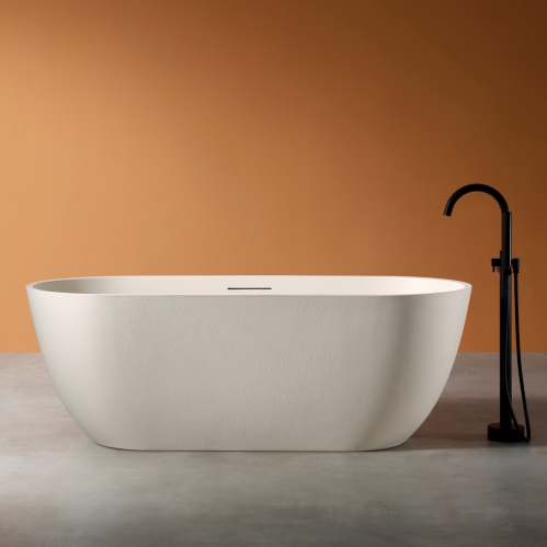 Ванна из искусственного камня ABBER Frankfurt светло-бежевая матовая 170*75