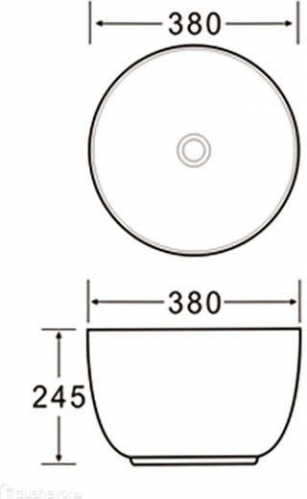 Умывальник SantiLine 38*38