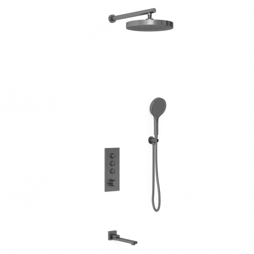 Душевая система Vincea Inspire с термостатом графит 