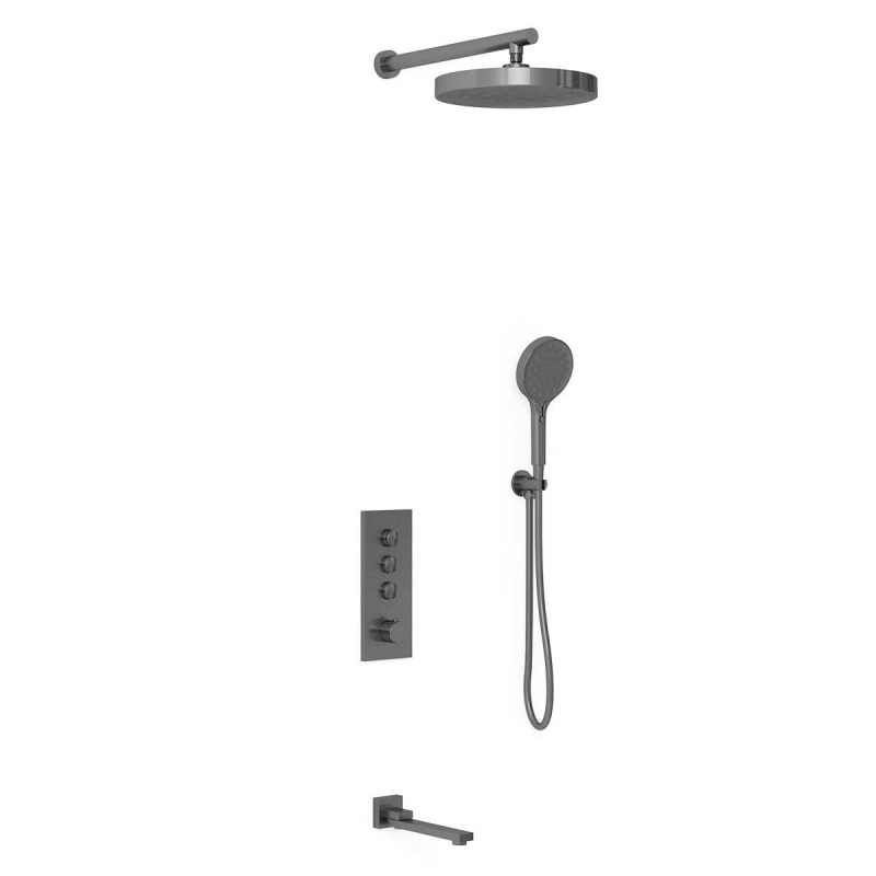 Душевая система Vincea Inspire с термостатом графит 