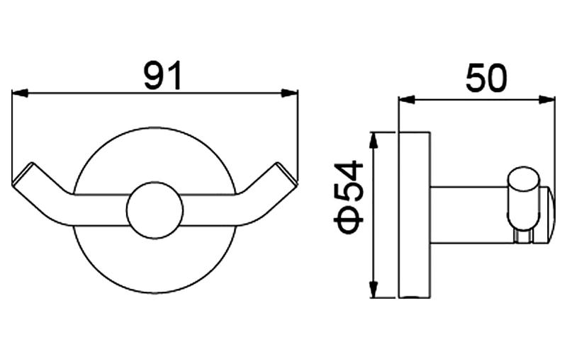 Крючок двойной Timo Saona золото брашированное