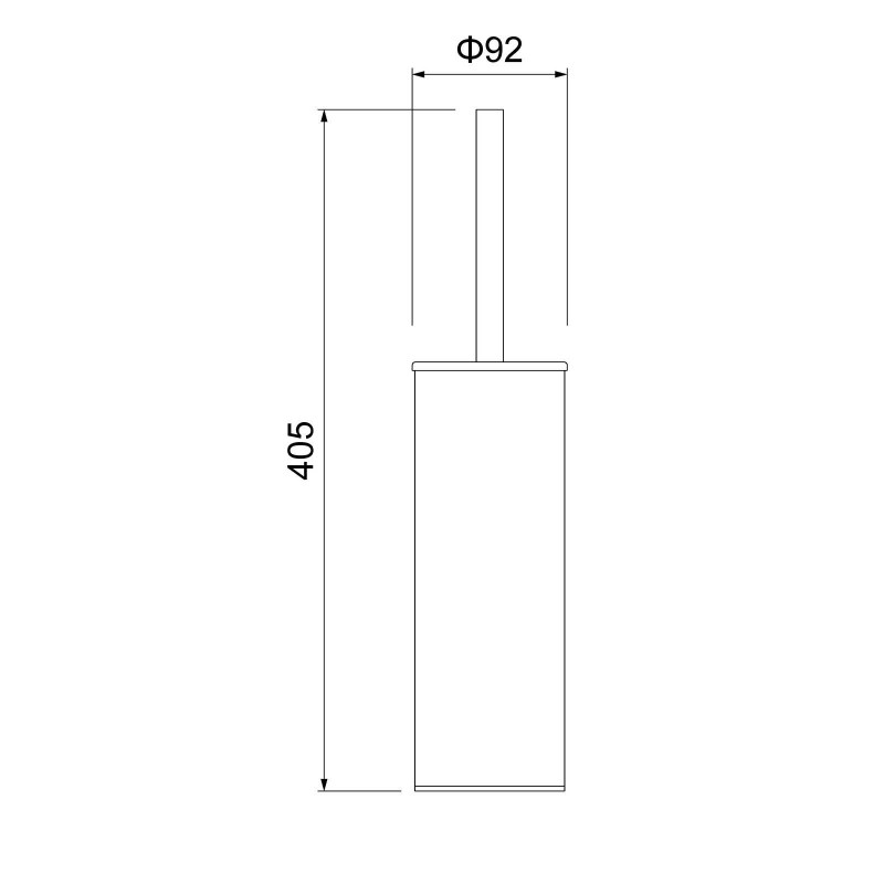 Щетка для туалета напольная Timo Saona золото брашированное