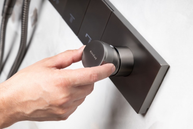 Смеситель Boheme  ZODIAC с ручным душем , графит