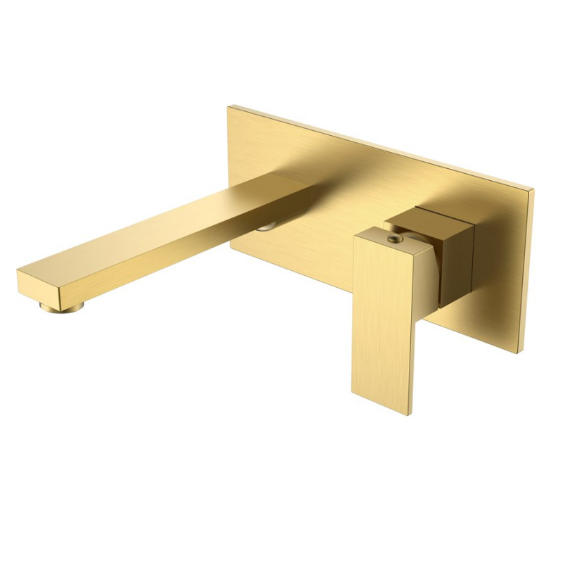 Boheme Qubic Matt Gold смеситель для умывальника, матовое золото