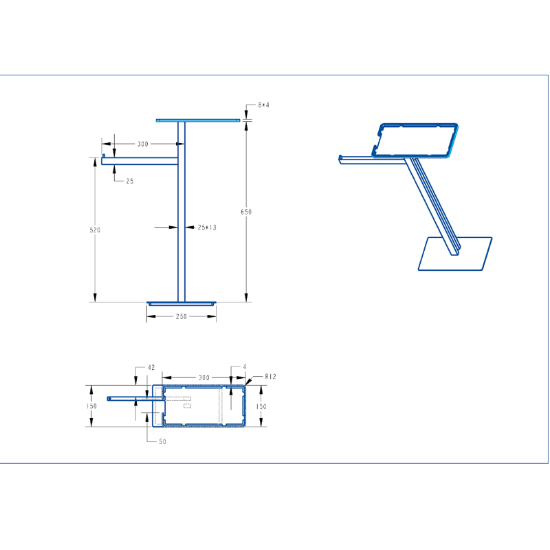 Стойка напольная с полкой и полотенцедержателем Boheme BLACK