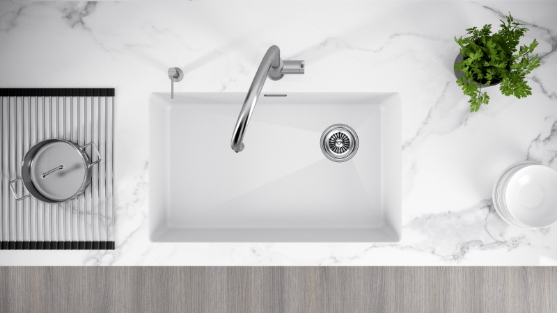 Кухонная мойка Paulmark Lumi белый