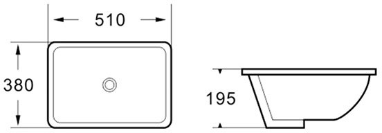 Умывальник Roxen Sims 51*39