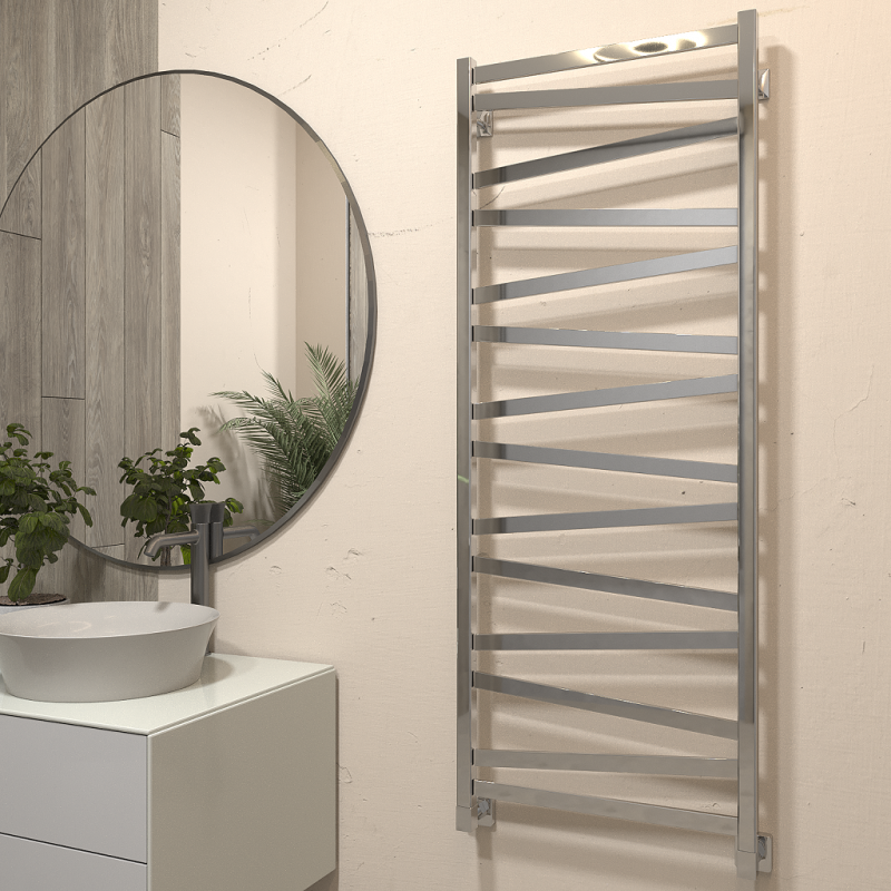 Полотенцесушитель водяной с возможностью подключения электрического нагревателя MADENA 500x1300 RAL 