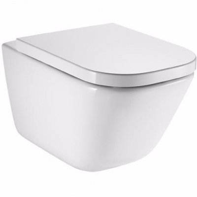 Унитаз Roca The Gap Clean Rim, подвесной, безободковый с сиденьем 