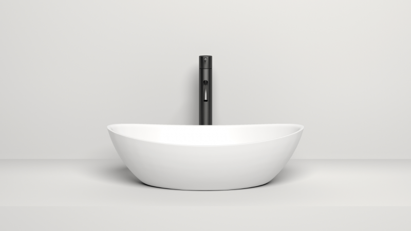 Умывальник накладной Salini Noemi 56x34 см Sapirit глянцевый