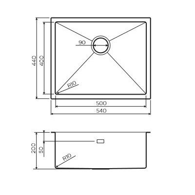 Кухонная мойка из нержавеющей стали Omoikiri Taki, графит