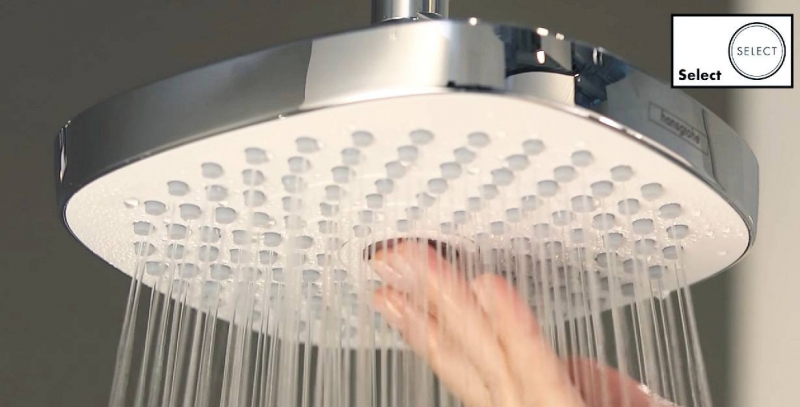 Душевая система скрытого монтажа с термостатом Hansgrohe Croma Select E/Ecostat