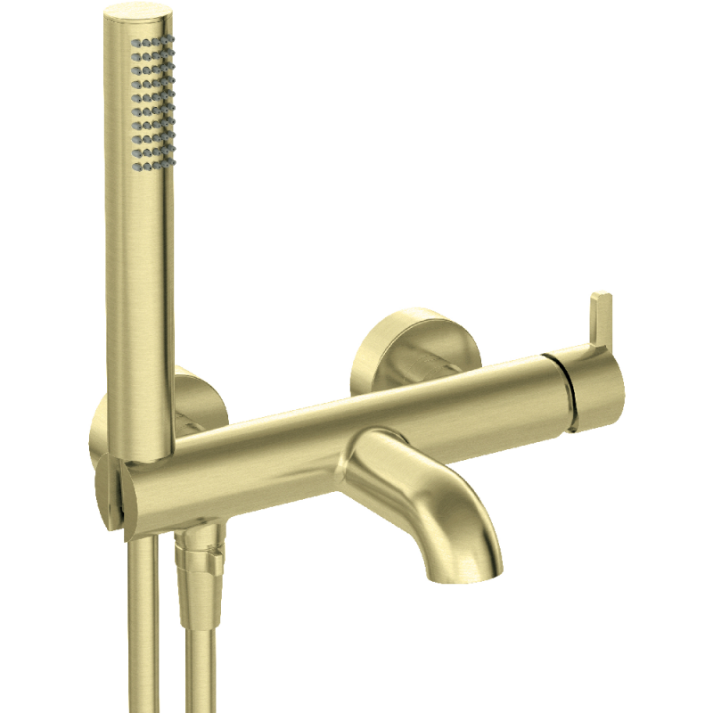 Смеситель DEANTE SILIA для ванны, с душевым набором, золото брашированное