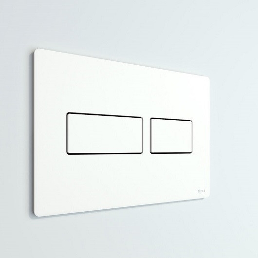 Клавиша смыва TECE Solid с двойной системой смыва, белый, металл