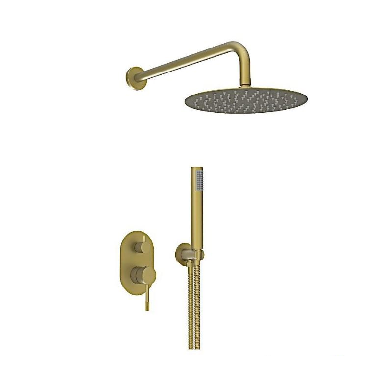 Душевая система Vieir скрытого монтажа брашированное золото