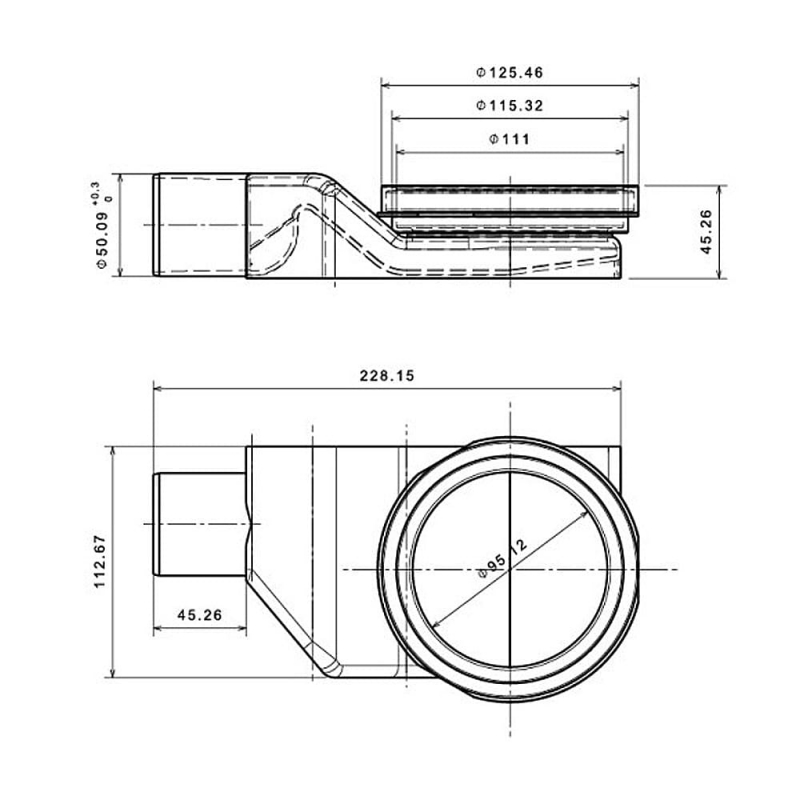 Душевой трап Pestan Confluo Primo Compact Line 
