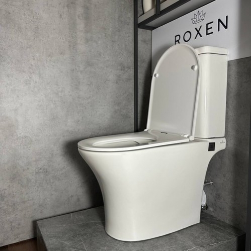 Унитаз напольный Roxen Urban Bidet  белый SoftClose смыв торнадо 65x37