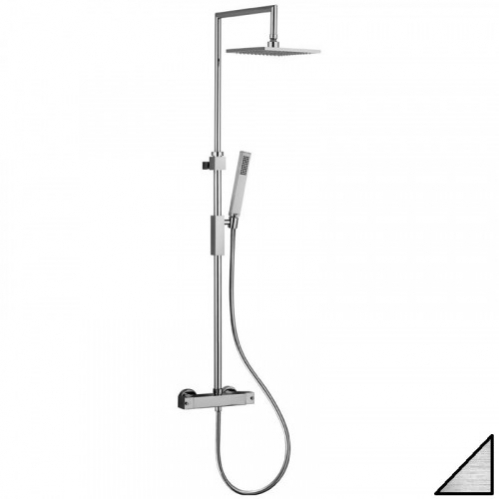 Душевая система термостат Paffoni Syncro Top нержавеющая сталь