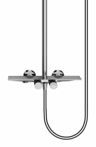 Душевая система с термостатом Grocenberg Хром