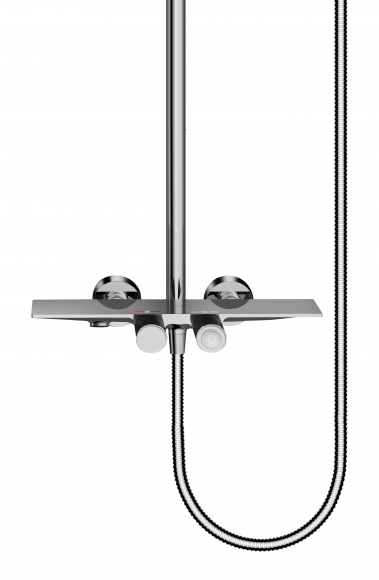 Душевая система с термостатом Grocenberg Хром