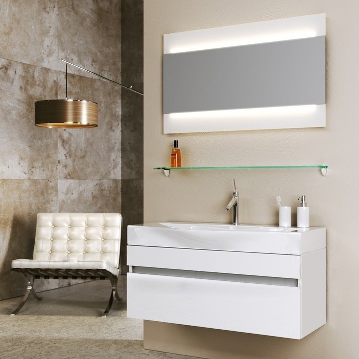 Aqwella "Бергамо" Тумба с умывальником Bergamo 800 белая