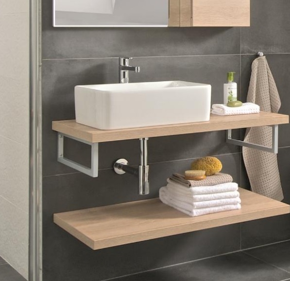 Умывальник накладной Roca Mila 35x50 прямоугольный