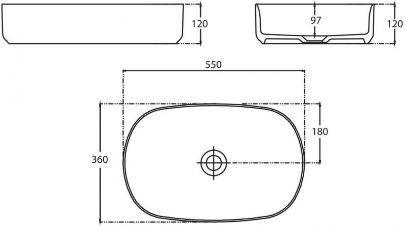 Умывальник Allen Brau Fantasy Oval 55*36 бежевый