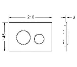 Кнопка смыва Tece Loop пластик цвет белый