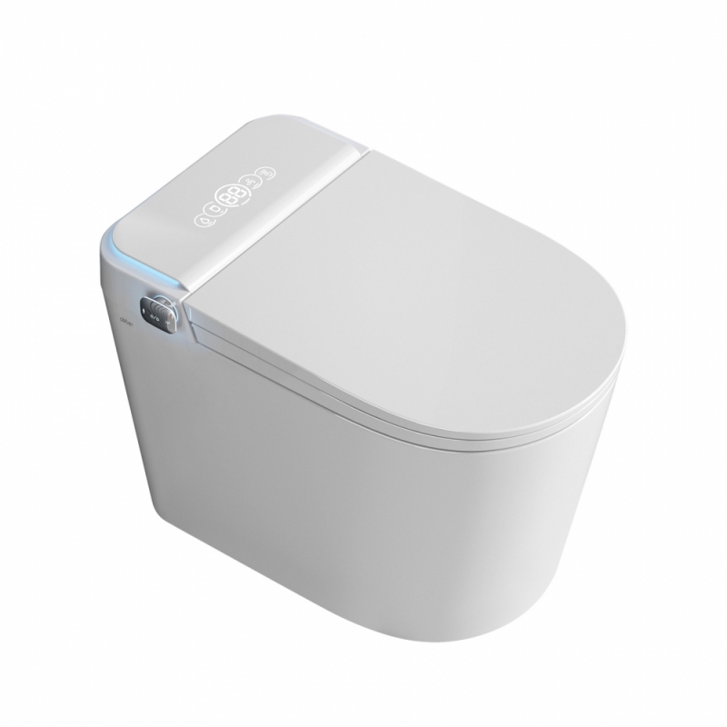 Электронный унитаз-биде ABBER Bequem  приставной белый