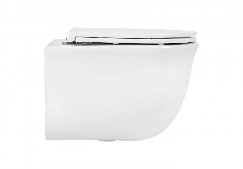 Унитаз подвесной безободковый Aquatek КЛАССИК c cиденьем в комплекте