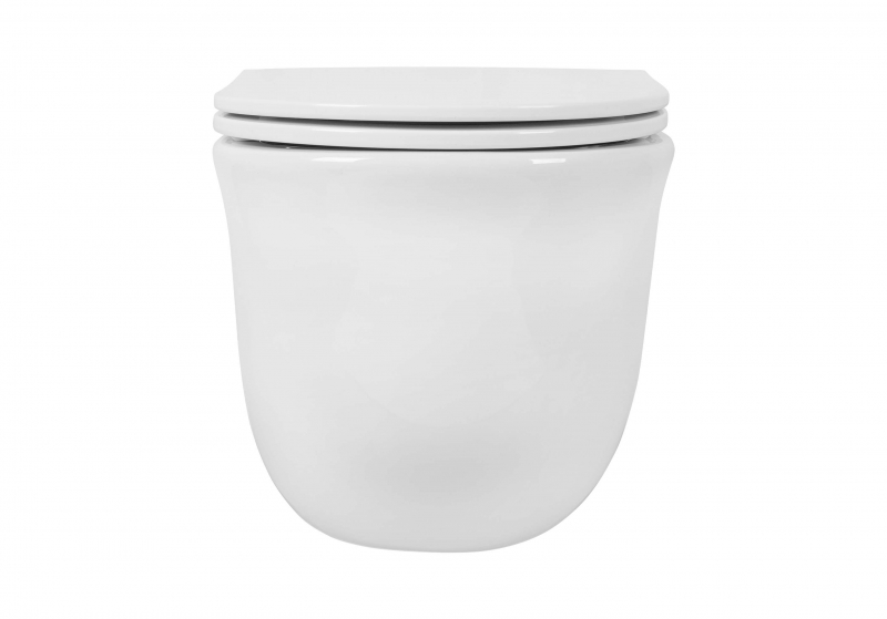 Унитаз подвесной безободковый Aquatek КЛАССИК c cиденьем в комплекте