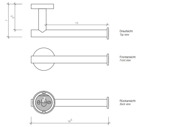 DECOR WALTHER BA TPH1 ДЕРЖАТЕЛЬ ТУАЛЕТНОЙ БУМАГИ ЧЕРНЫЙ МАТОВЫЙ