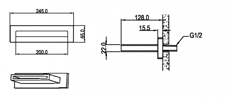 Излив Boheme ZODIAC графит