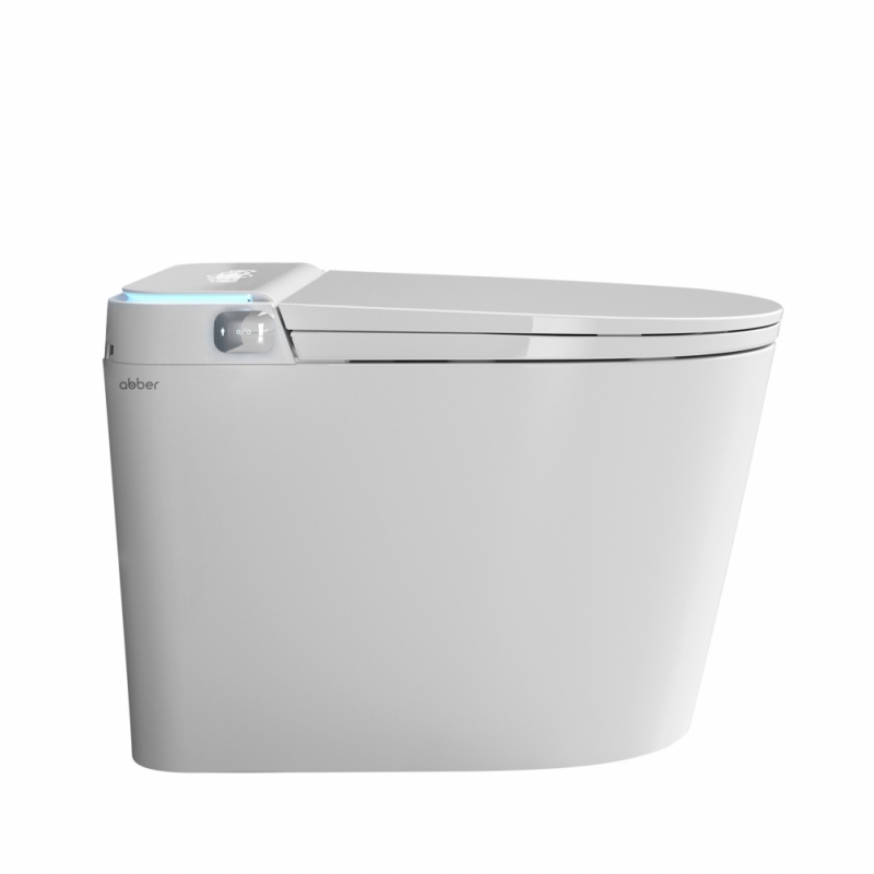 Электронный унитаз-биде ABBER Bequem  приставной белый
